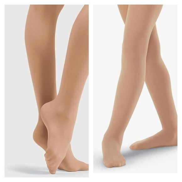 BALERA Dancewear T99C Footed Ballet Tights LT Suntan - Picture 11 of 11